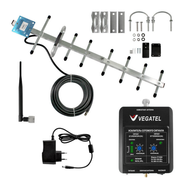 Комплект усиления сотовой связи Vegatel VT-900E-kit (LED) - купить недорого с доставкой в Москве 24