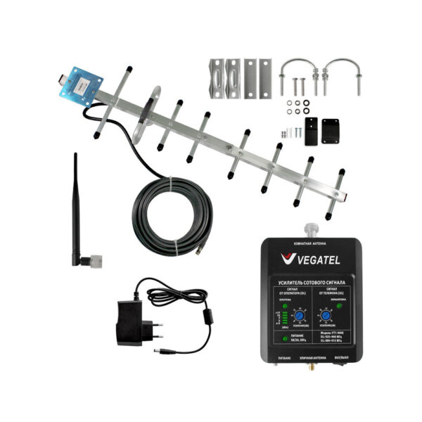 Комплект усиления сотовой связи Vegatel VT1-900E-kit (LED) - купить недорого с доставкой в Москве 24