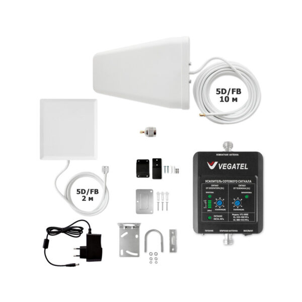Комплект усиления сотовой связи Vegatel VT2-3G-kit (дом, LED) - купить недорого с доставкой в Москве 8