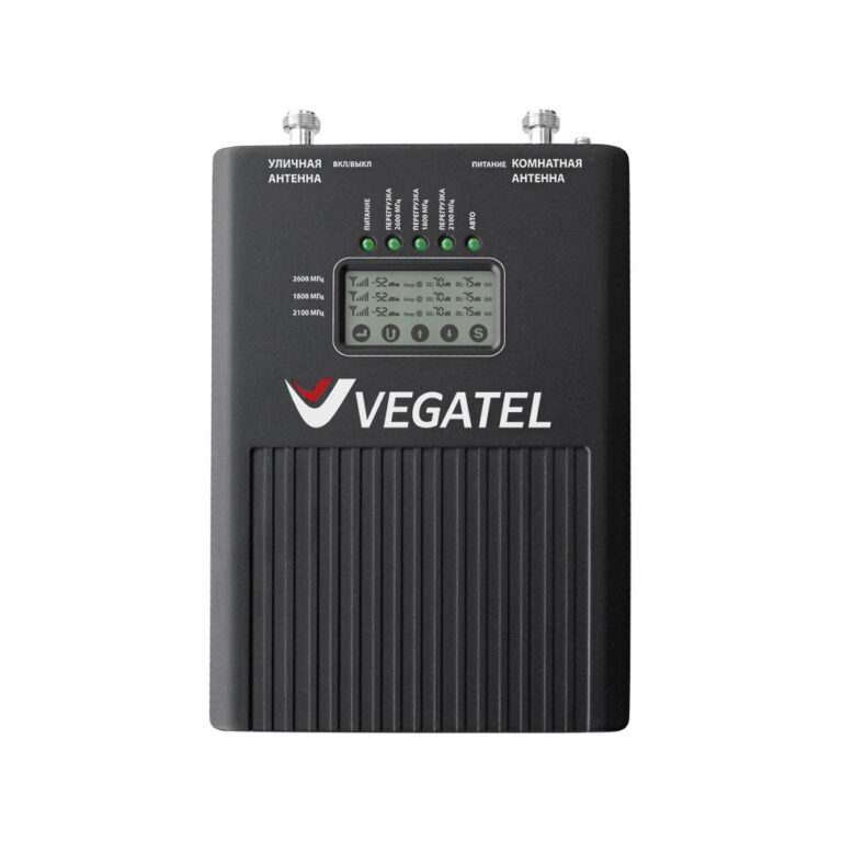 Репитер VEGATEL VT3-1800/2100/2600 (LED) - купить недорого с доставкой в Москве