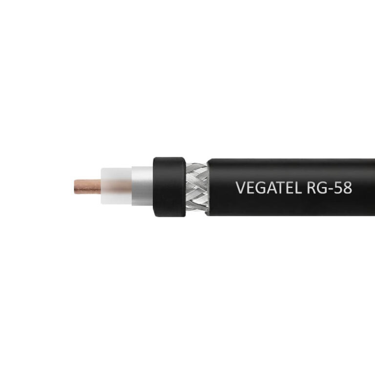Кабель VEGATEL RG-58 A/U (ГОСТ, черный) бухта 500м - купить недорого с доставкой в Москве