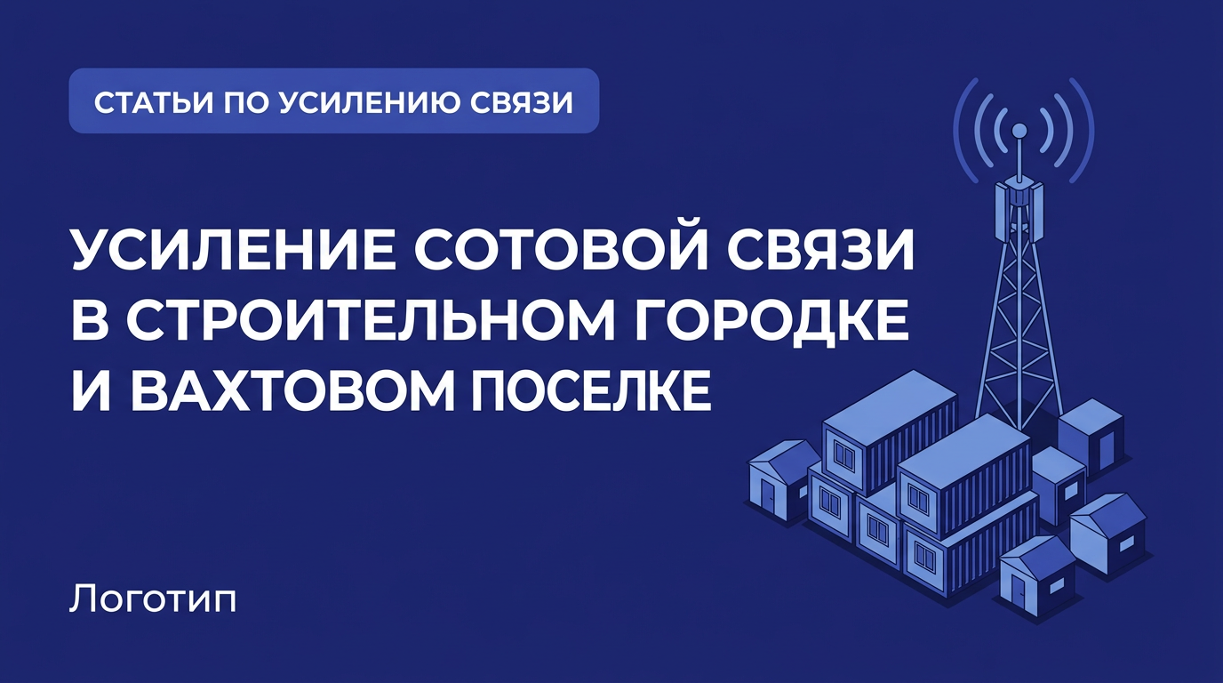Усиление сотовой связи в строительном городке и вахтовом поселке