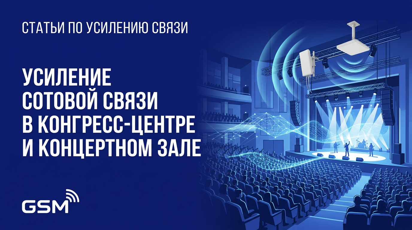 Усиление сотовой связи в конгресс-центре и концертном зале