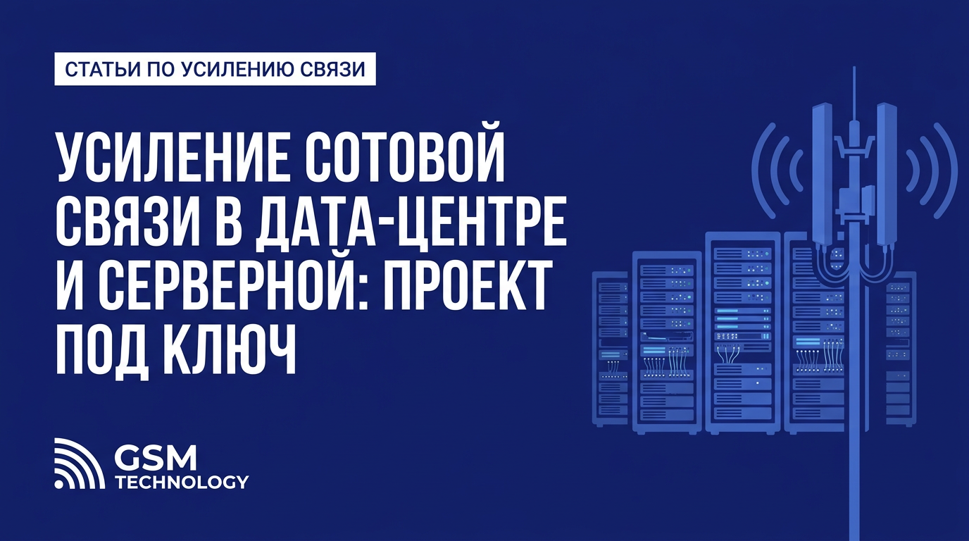Усиление сотовой связи в дата-центре и серверной
