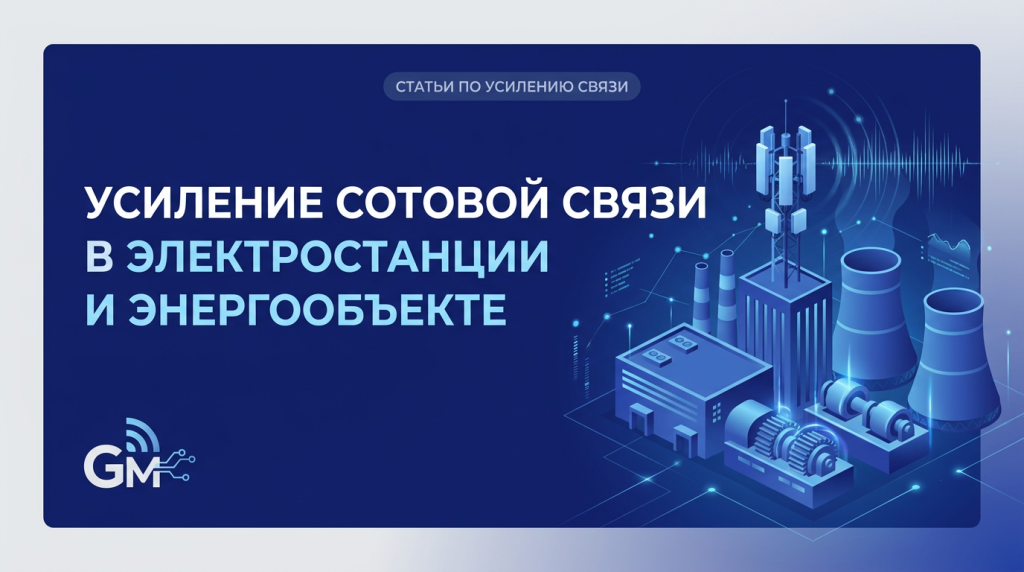 Усиление сотовой связи на электростанции и энергообъекте