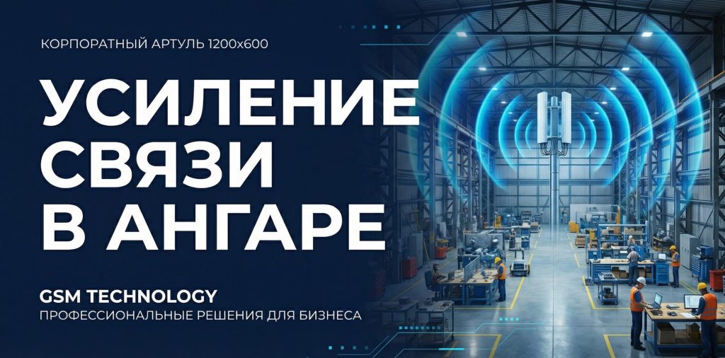 Усиление связи в ангаре и производственных помещениях