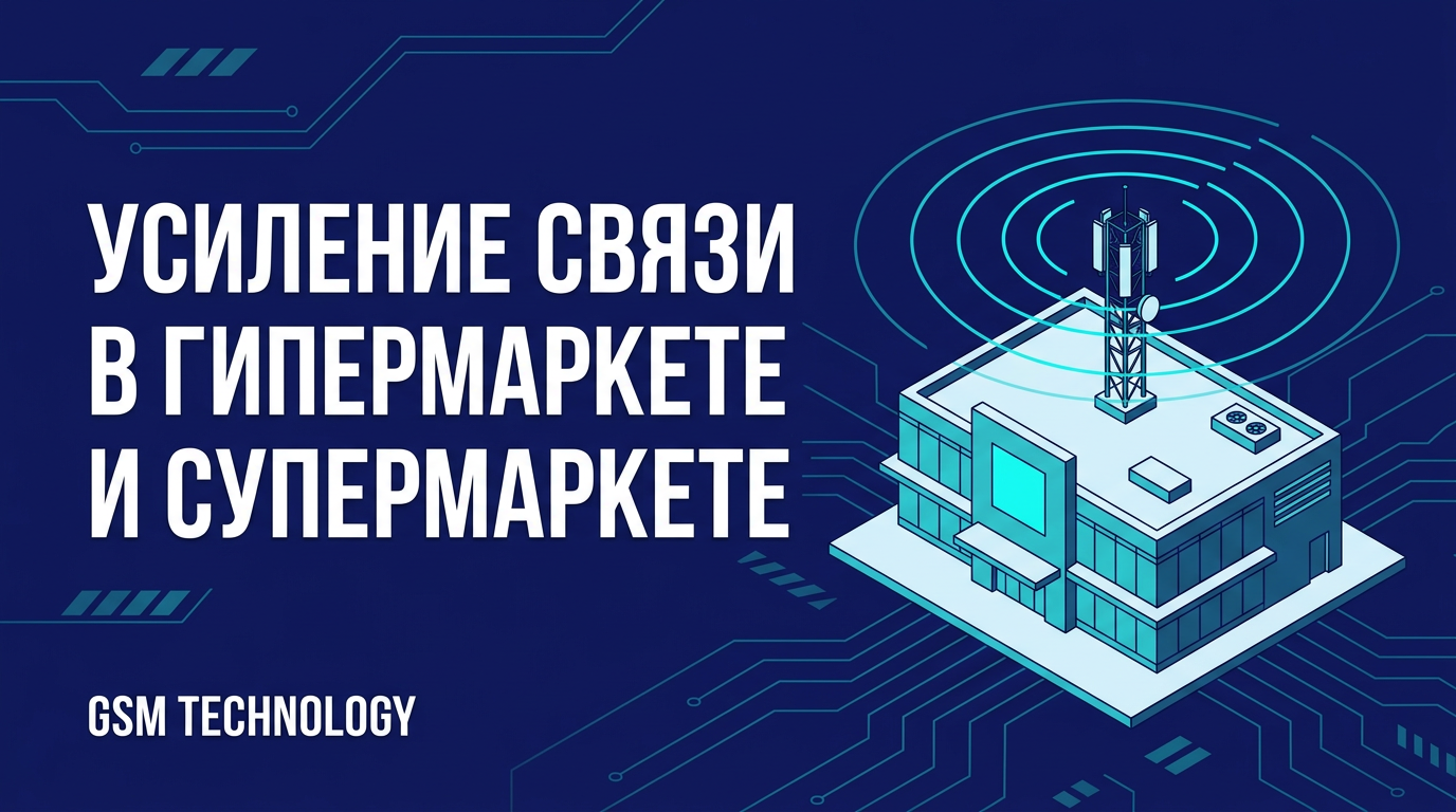 Усиление связи в гипермаркете и супермаркете