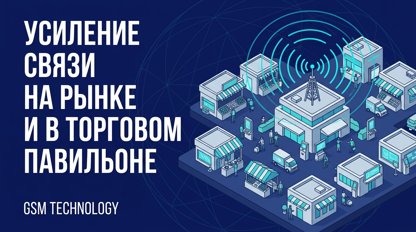 Усиление связи на рынке и в торговом павильоне