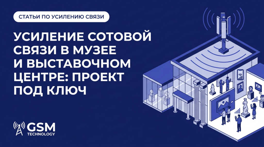 Усиление сотовой связи в музее и выставочном центре